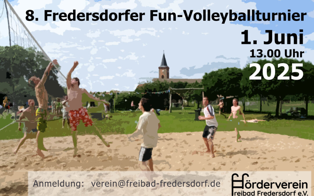 Das 8. Fun-Volleyballturnier im Freibad Fredersdorf