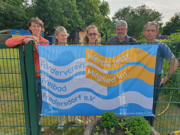 Spendenaufruf des Fördervereins Freibad Fredersdorf