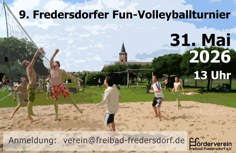 Schwimbaderöffnung mit dem Volleyballtournier in Fredersdorf